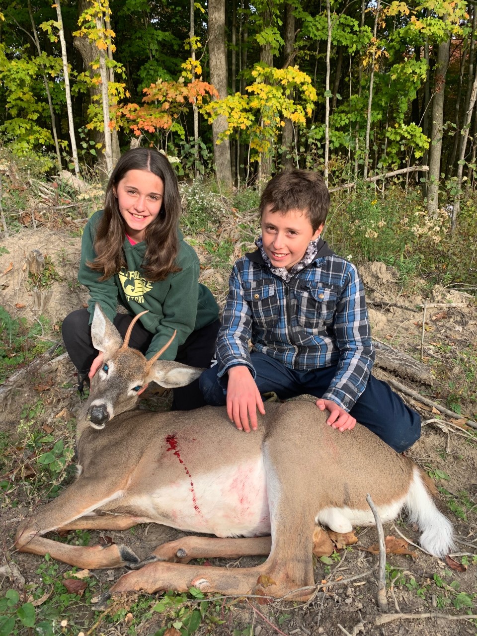 Hunter with trophy deer, 2022 season